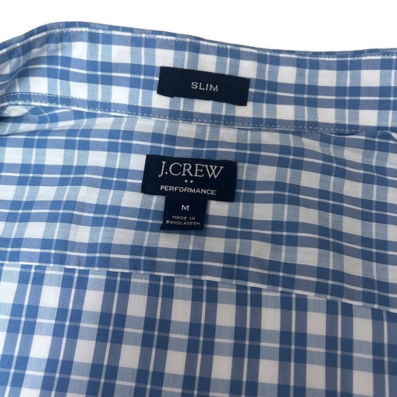 J Crew Performance Slim Fit Shirt Dress Re-imagined Long Sleeve Windowpane Plaid - Picture 11 of 14